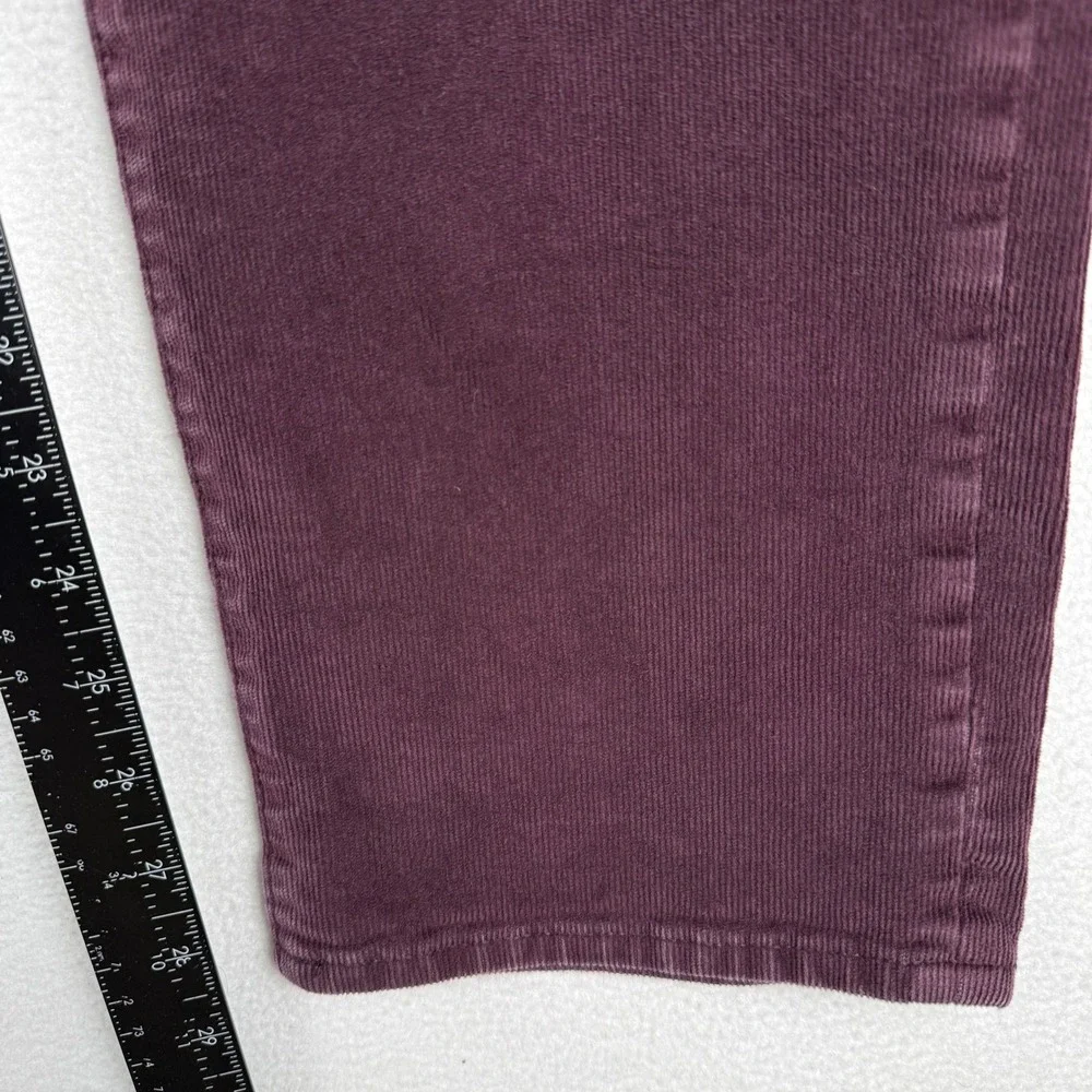 Banana Republic Travel Jean Cord Pants Mens 35x30 Burgundy Slim Fit 599226